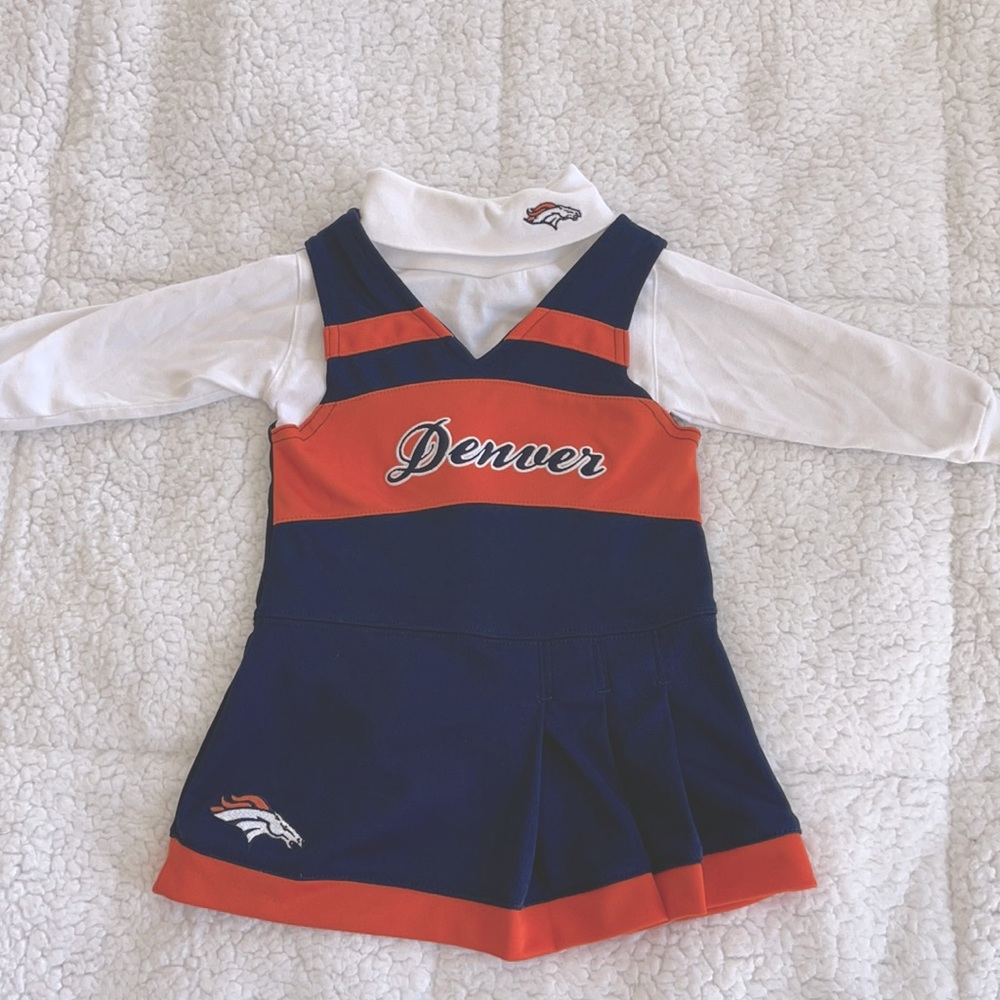 12mo Denver Broncos cheerleader outfit